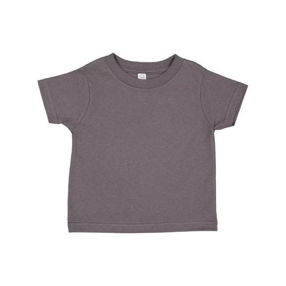 Rabbit Skins 3321 Toddler Fine Jersey T-Shirt - CHARCOAL - 5/6