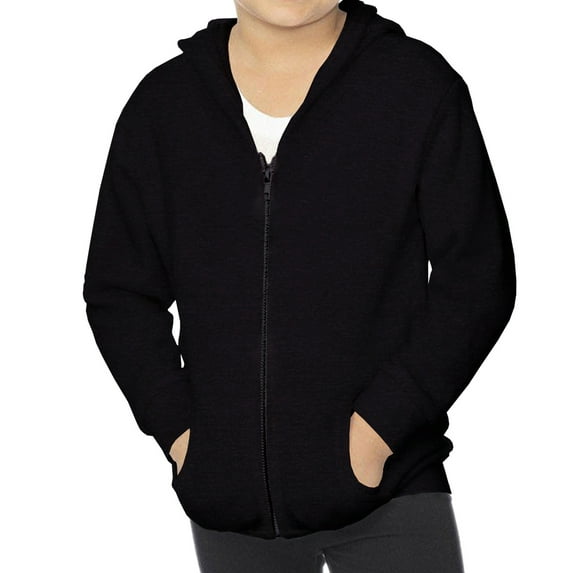 Rabbit Skins 3346 Toddler Full-Zip Fleece Long Sleeve Hoodie - Fine Cotton Polyester Toddler Pullover 2T 4T 5/6T - Perfect Kids Unisex Hooded With Pocket for Boys Girls Gift