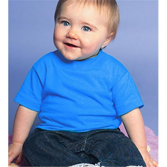 Rabbit Skins 3401 Infant Cotton T-Shirt- Cobalt- Size - 12