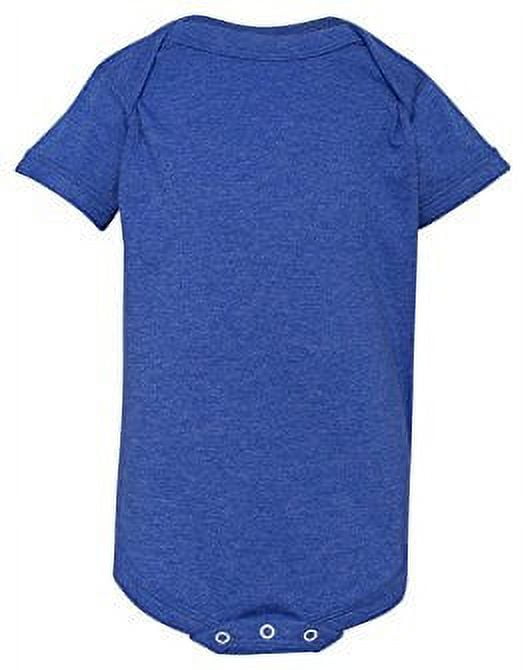 Mafoose Infant Football Jersey Bodysuit - 100% Combed Cotton, Sleeve Stripes, Snap Closure, Sporty Style