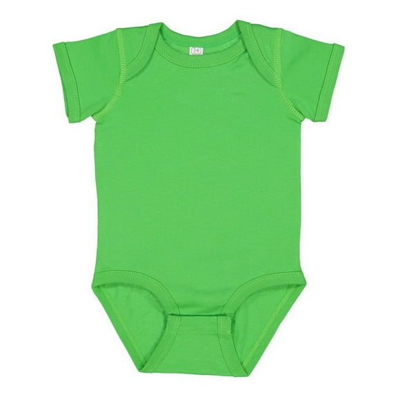 Rabbit Skins 4424 Infant Fine Jersey Bodysuit-Apple-6M
