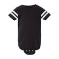 thumbnail image 1 of Rabbit Skins 4437 Infant Football Bodysuit - Black Solid/ White - 18 Months, 1 of 1