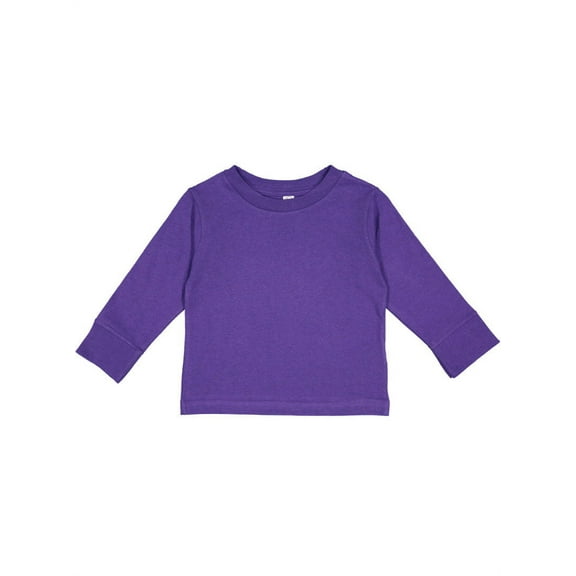 Rabbit Skins 5.5 oz Jersey Long-Sleeve T-Shirt (3311) Purple, 3T