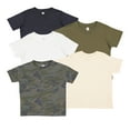 thumbnail image 1 of Rabbit Skins 5 Pack Fine Jersey Toddler T-Shirt Boy & Girl| Kids Tee| Blank Child Tshirt , Vintage Camo, 5, 1 of 5
