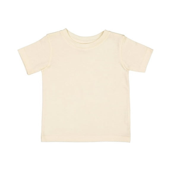 Rabbit Skins B32138232 Infant Fine Jersey T-Shirt, Natural - 6 Months