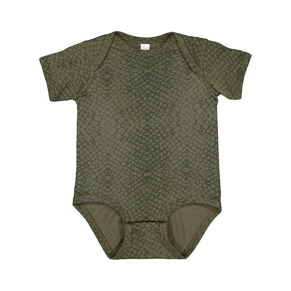 Rabbit Skins B33438824 Infant Fine Jersey Bodysuit, Green Reptile - 18 Months