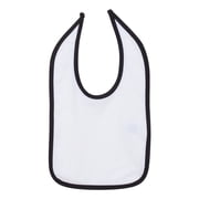 Rabbit Skins Babay Boys Infant Contrast Trim Premium Jersey Bib, Style 1004
