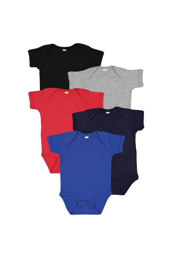 Baby Bodysuits, Girls & Boys, Newborn to 24 Months, 5-Pack Set, Snap Closure, Multi-color, Cotton , Playground, 24 Months