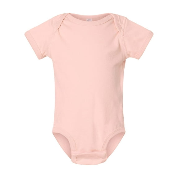 Rabbit Skins Baby Soft Fine Jersey Short Sleeve Bodysuit (4424) Blush, 12M