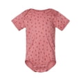thumbnail image 1 of Rabbit Skins Baby Soft Fine Jersey Short Sleeve Bodysuit (4424) Mauvelous Stripe, 18M, 1 of 1