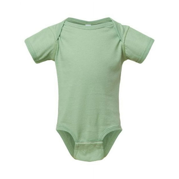 Rabbit Skins, Baby Soft Fine Jersey Short Sleeve Bodysuit, Sage, Newborn