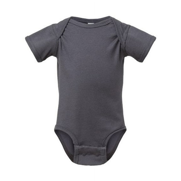Rabbit Skins, Baby Soft Fine Jersey Short Sleeve Bodysuit, Slate, 24 Months