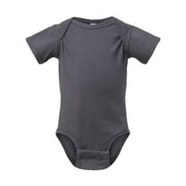 Rabbit Skins, Baby Soft Fine Jersey Short Sleeve Bodysuit, Slate, 6 Months
