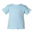 thumbnail image 1 of Rabbit Skins, Baby Soft Lap Shoulder Short Sleeve T-Shirt, Light Blue, 18 Months, 1 of 4