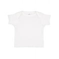 thumbnail image 1 of Rabbit Skins, Baby Soft Lap Shoulder Short Sleeve T-Shirt, White, 18 Months, 1 of 4