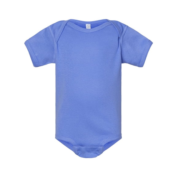 Rabbit Skins Baby Soft Short-Sleeve Bodysuit (4400) Carolina Blue, 18M