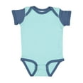 thumbnail image 1 of Rabbit Skins, Baby Soft Short-Sleeve Bodysuit , Chill Indigo, 12 Months, 1 of 4