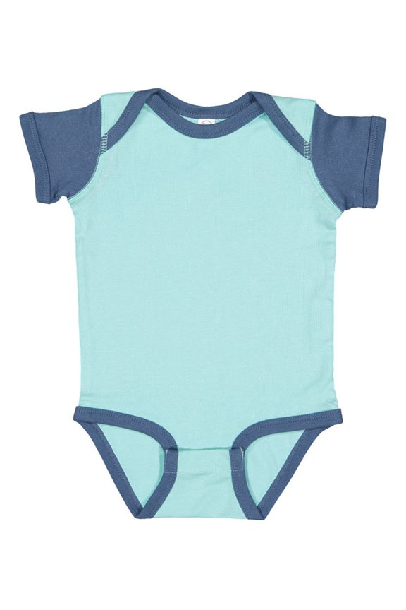 , Baby Soft Short-Sleeve Bodysuit , Chill Indigo, 12 Months