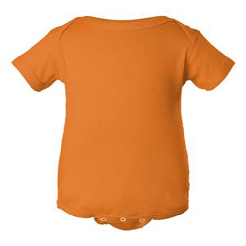 Rabbit Skins, Baby Soft Short-Sleeve Bodysuit , Mandarin, 18 Months