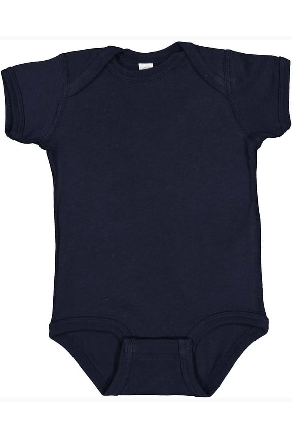, Baby Soft Short-Sleeve Bodysuit , Navy, 24 Months