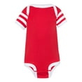 thumbnail image 1 of Rabbit Skins, Baby Soft Short-Sleeve Bodysuit , Red-White/ Red White Stripe, 12 Months, 1 of 3