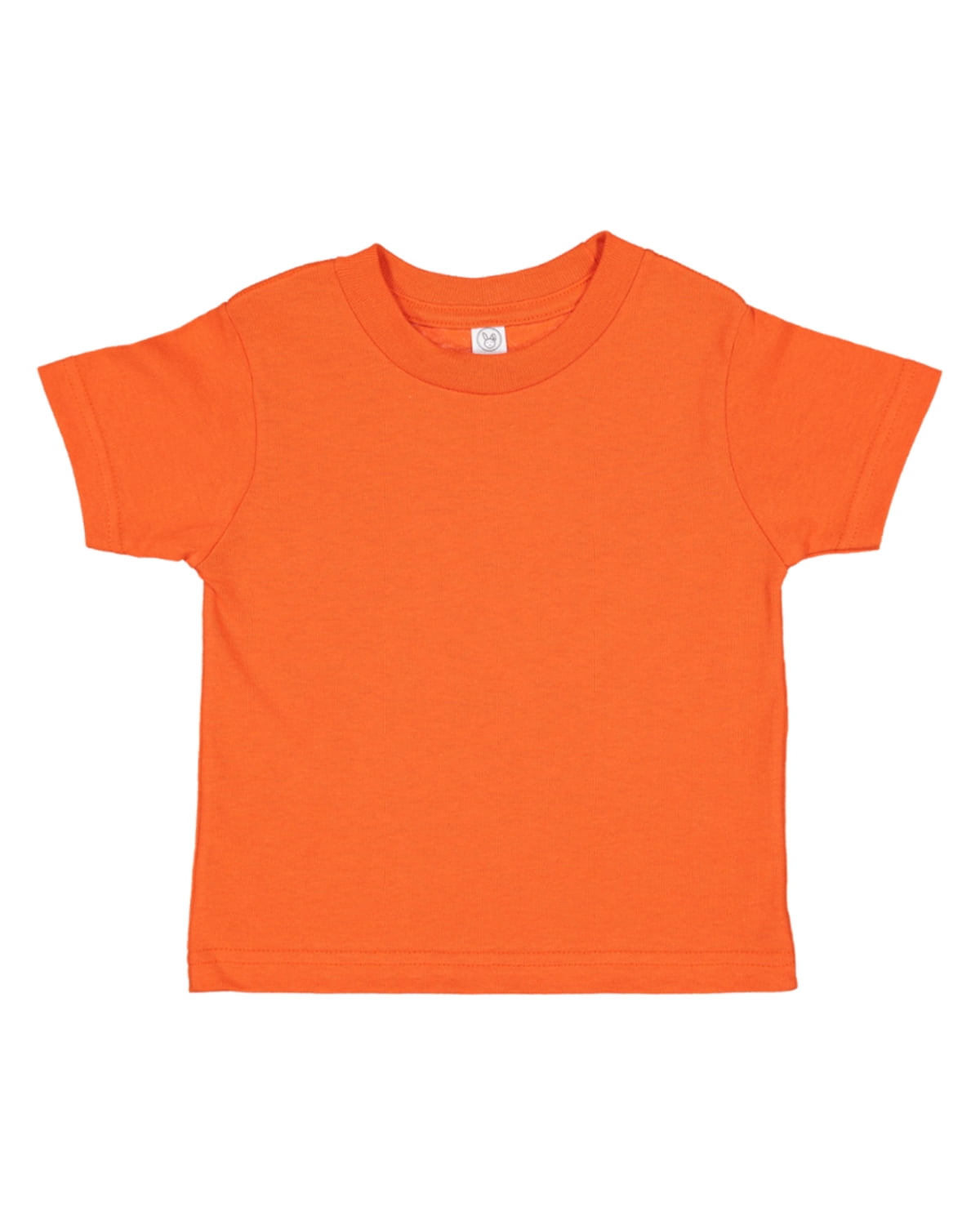Kids' Cotton Tee - Fine Jersey T-Shirt for Toddlers - Orange, 3T - Walmart .com