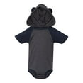 thumbnail image 1 of Rabbit Skins Fine Jersey Infant Short Sleeve Raglan Bodysuit with Hood & Ears, 1 of 4