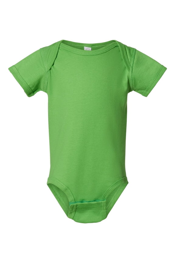 Fine Jersey Lap Shoulder Bodysuit (4424) Apple, 24 Months