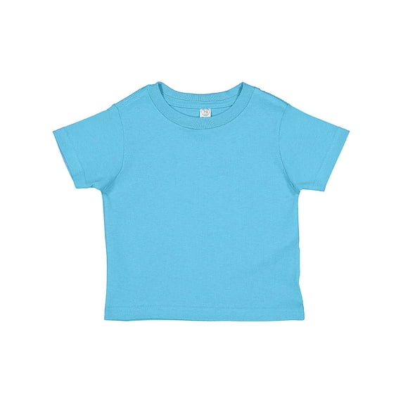 Rabbit Skins Fine Jersey Toddler T-Shirt Boy & Girl| Kids Tee| Blank Child Tshirt, Aqua, 5