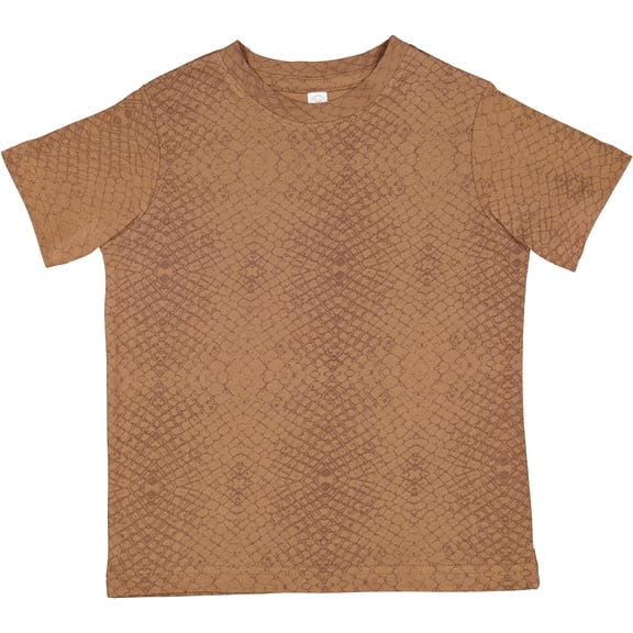 Rabbit Skins Fine Jersey Toddler T-Shirt Boy & Girl| Kids Tee| Blank Child Tshirt, Brown Reptile, 3