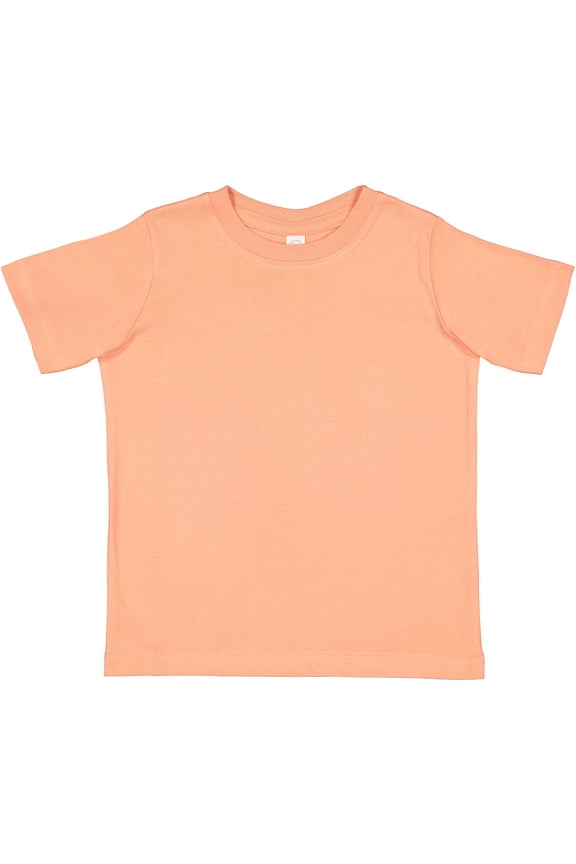 Fine Jersey Toddler T-Shirt Boy & Girl| Kids Tee| Blank Child Tshirt, Sunset, 4