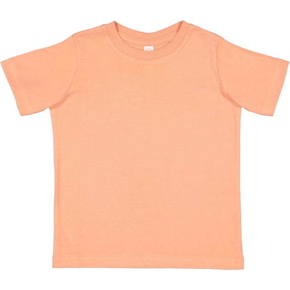 Rabbit Skins Fine Jersey Toddler T-Shirt Boy & Girl| Kids Tee| Blank Child Tshirt, Sunset, 7