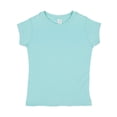 thumbnail image 1 of Rabbit Skins Toddler Girls' 100% Cotton Jersey Short Sleeve Tee, Chill, 5/6, 1 of 2