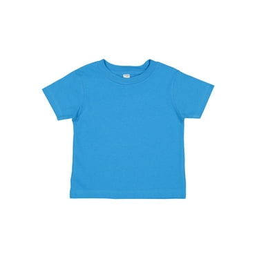 Rabbit Skins Infant 100% Cotton Jersey Short Sleeve Tee, Cobalt, 18 Months