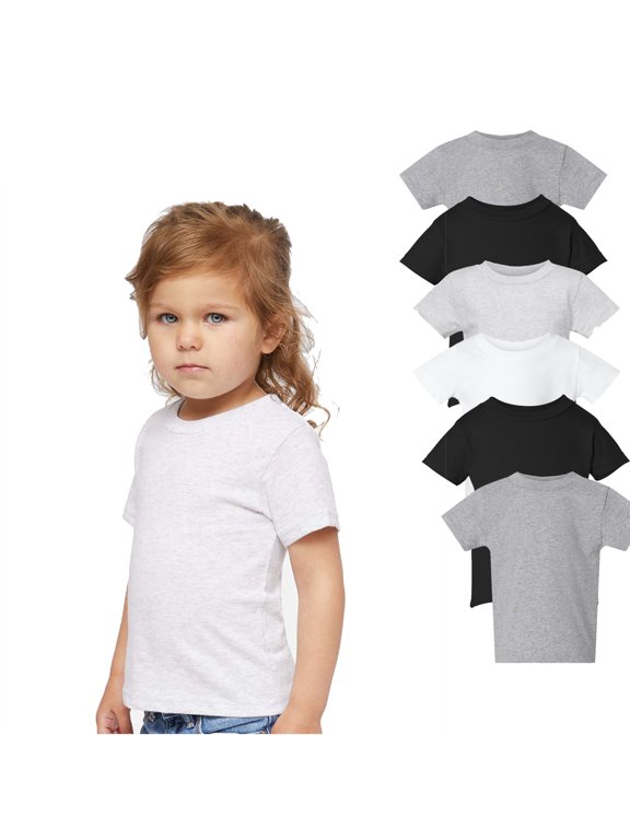 - Infant 100% Cotton Jersey Tee, Mix Color and Assorted Bulk T-Shirt|5.5 oz, Size- 18 Month