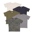 thumbnail image 1 of Rabbit Skins, Infant Baby Fine Jersey Short Sleeve Tee 5 Pack, Vintage Camo, 18 Months, 1 of 1