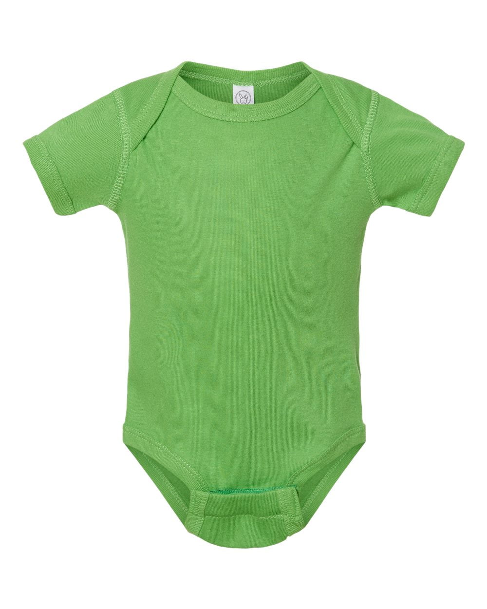 Rabbit Skins Infant Baby Rib Bodysuit 4400 - Apple Size 12M