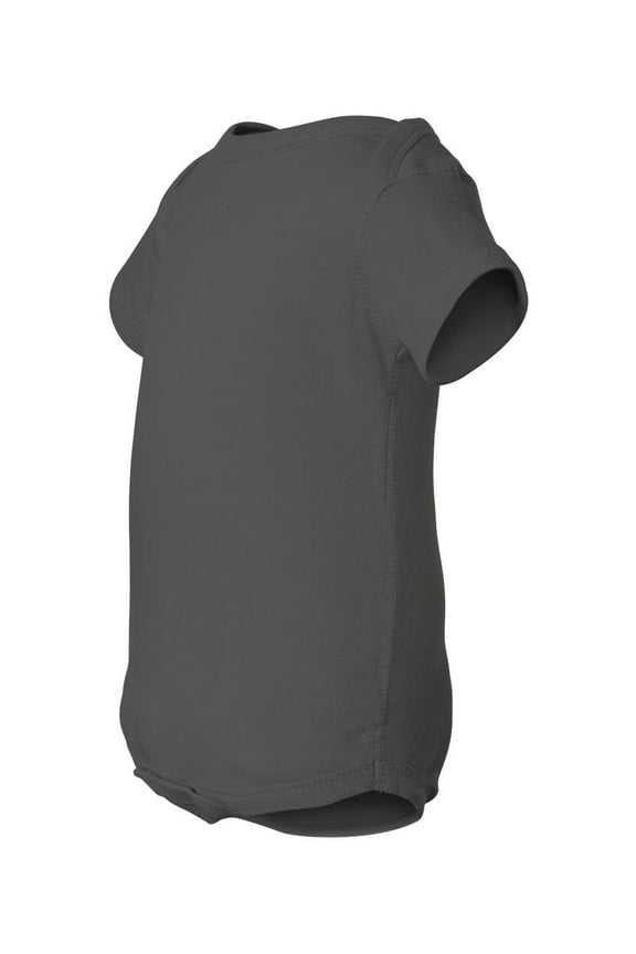 , Baby Soft Short-Sleeve Bodysuit , Charcoal, 12 Months