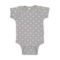 thumbnail image 1 of Rabbit Skins Infant Baby Rib Bodysuit - HEATHER/ WHT DOT - 6MOS, 1 of 4