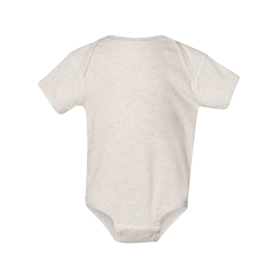 Rabbit Skins - Infant Baby Rib Bodysuit - 4400 - Natural Heather - Size: NB