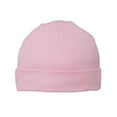 thumbnail image 1 of Rabbit Skins - Infant Baby Rib Cap - 4451 - Pink - Size: One Size, 1 of 3