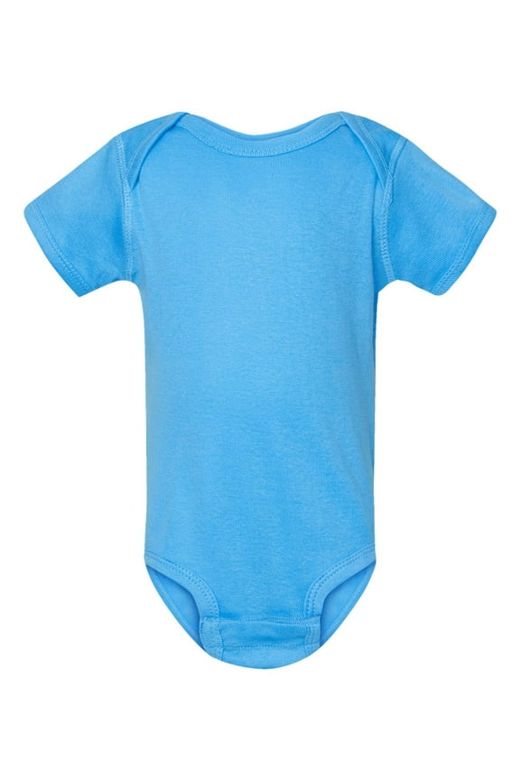 Infant Baby Rib Lap Shoulder Creeper,Aqua,Newborn