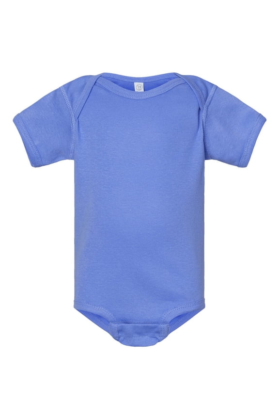 Infant Baby Rib Lap Shoulder Creeper, Carolina Blue, Newborn
