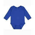 thumbnail image 1 of Rabbit Skins Infant Baby Rib Lap Shoulder Long Sleeve Creeper - 4411, 1 of 1