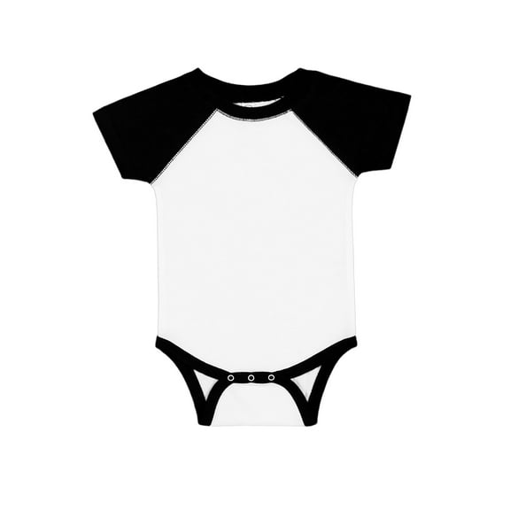 Rabbit Skins Infant Baseball Fine Jersey Bodysuit, Style RS4430