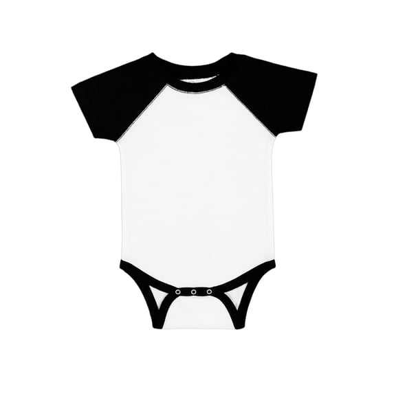 Rabbit Skins Infant Baseball Fine Jersey Bodysuit, Style RS4430