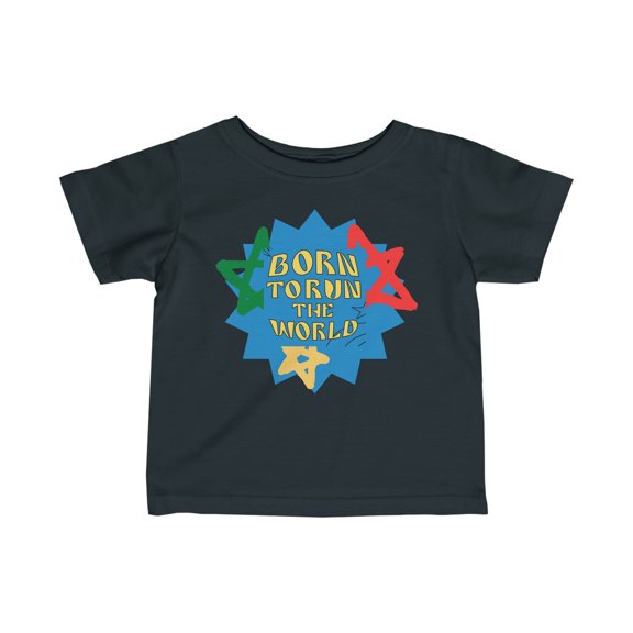 Rabbit Skins Infant Born To Run The World Tee