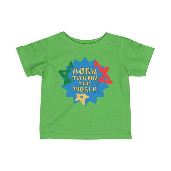 Rabbit Skins Infant Born To Run The World Tee