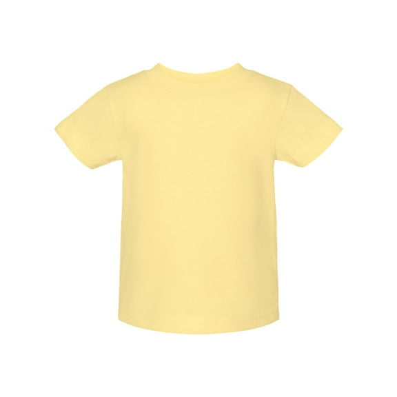 Rabbit Skins Infant Comfort Ribbed Crewneck Jersey T-Shirt, Banana, 6 Months