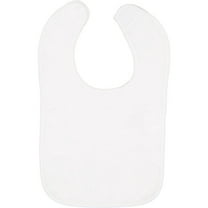 Rabbit Skins - Infant Contrast Trim Terry Bib - 1003 - White - Size: One Size